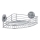 WENKO 20887100 - VACUUM-LOC Ablage, rund, Stahl, 31 x 22,5 cm, verchromt, glänzend