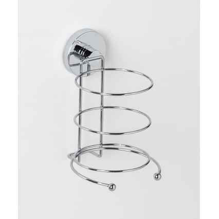 WENKO 20896100-Föhnhalter VACUUM-LOC MILAZZO 12x17 cm glänzender Chrom