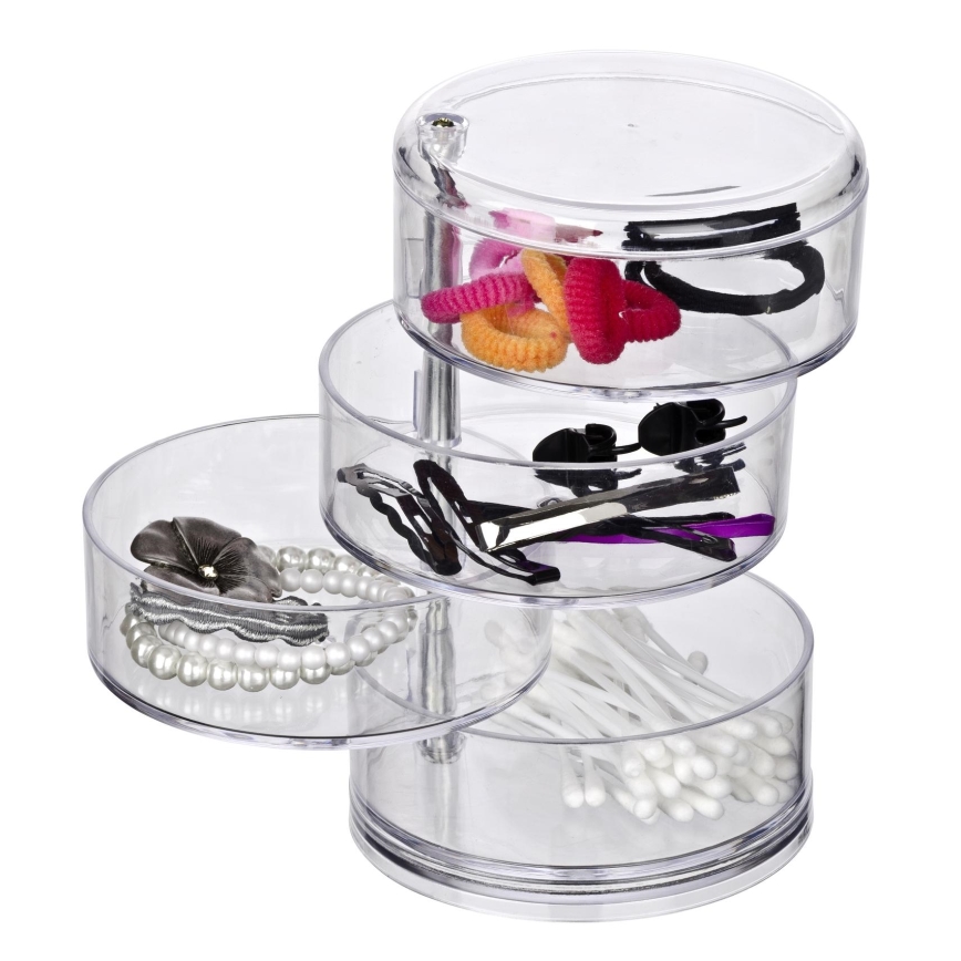 WENKO 20990100 - Organizer TOWER 11,5x17,5 cm transparent