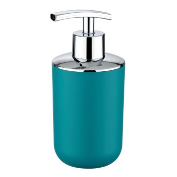 WENKO 21224100 - Seifenspender BRASIL 7,3x16,5 cm türkis/glänzender Chrom