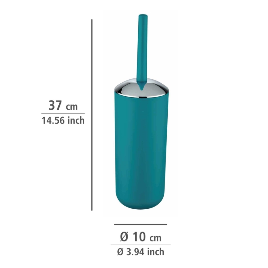 WENKO 21225100 - WC-Bürste BRASIL 10x37 cm türkis/Glanzchrom