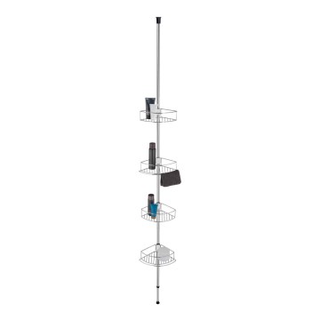 WENKO 21803100-Eckablage DOLCEDO 31x275 cm Edelstahl/glänzender Chrom