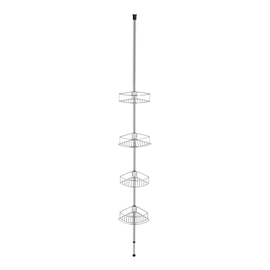 WENKO 21803100-Eckablage DOLCEDO 31x275 cm Edelstahl/glänzender Chrom