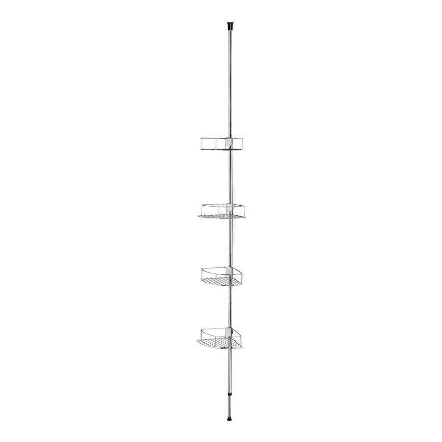 WENKO 21803100-Eckablage DOLCEDO 31x275 cm Edelstahl/glänzender Chrom