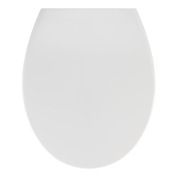 WENKO 21903100-WC WC-Sitz SAMOS 44,5 x 37,5 cm weiß/silber