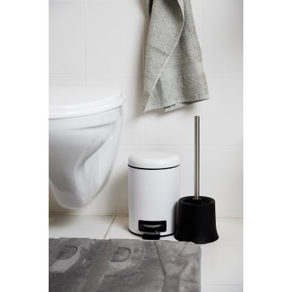 WENKO 22142800 - Korb LEMAN 17x25 cm weiß/schwarz