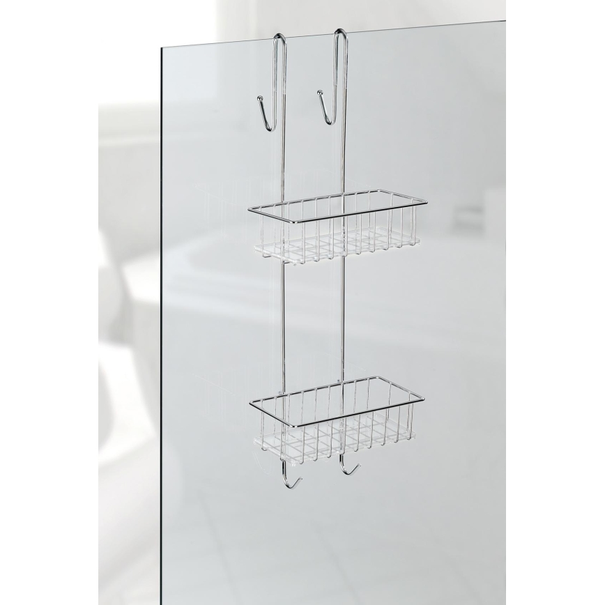WENKO 22213100 - Ständer ALDO 24,5x70 cm Edelstahl/silber