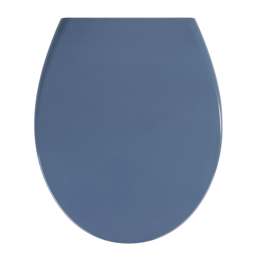 WENKO 22403100-WC WC-Sitz SAMOS 44,5x37,5 cm blau/silber