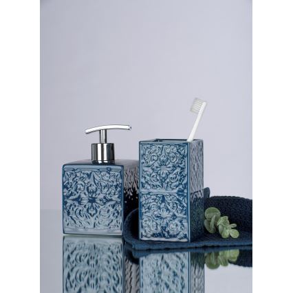 WENKO 22653100 - Seifenspender CORDOBA 500 ml blau