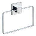 WENKO 22689100-Handtuchhalter VACUUM-LOC QUADRO ED 18,5 x 14 cm silber/glänzend verchromt
