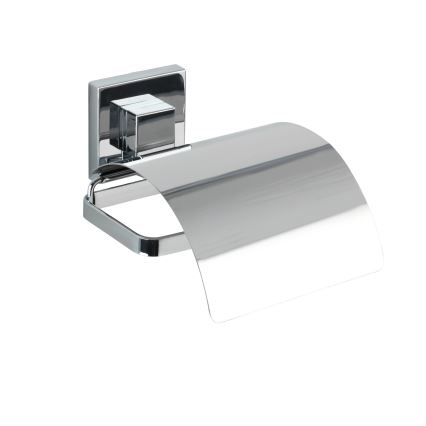 WENKO 22696100-WC-Papierhalter VACUUM-LOC QUADRO ED 13x14 cm glänzender Chrom