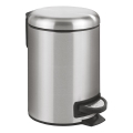 WENKO 22702100 - Abfalleimer LEMAN 17x25 cm Edelstahl satiniert/schwarz