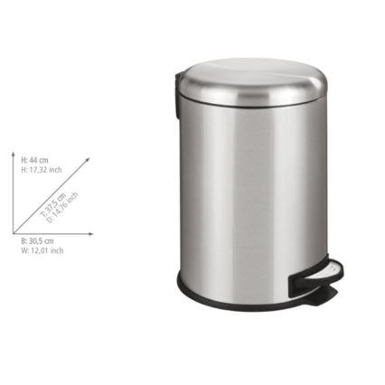 WENKO 22704100 - Korb LEMAN 30,5x44 cm Edelstahl/satiniert/schwarz