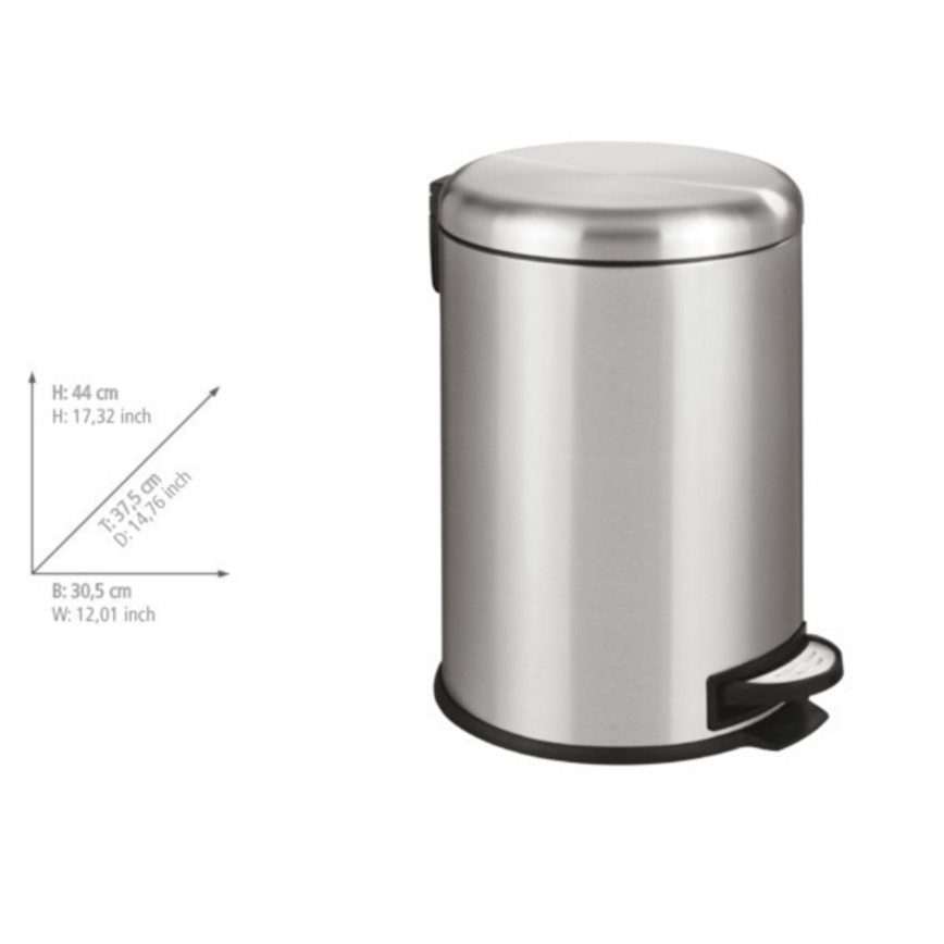 WENKO 22704100 - Korb LEMAN 30,5x44 cm Edelstahl/satiniert/schwarz