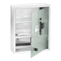 WENKO 22924100 - Medizinschrank 30x40 cm Edelstahl/Silber
