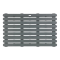 WENKO 22948100 - Fußmatte für Innen- und Außenbereich, 50 x 80 cm, Grau