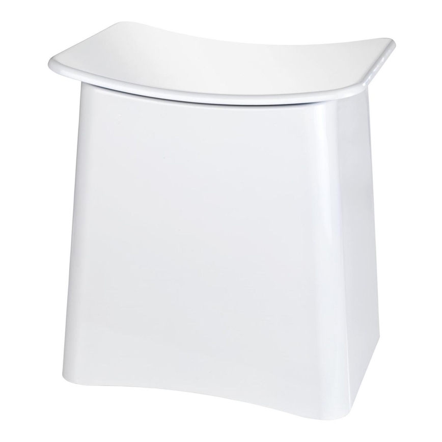WENKO 22949100 - Hocker WING 45x48 cm weiß/schwarz