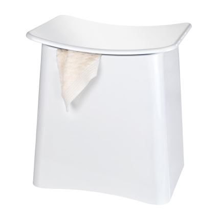 WENKO 22949100 - Hocker WING 45x48 cm weiß/schwarz