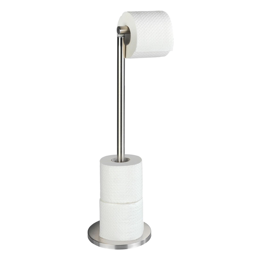 WENKO 22985100 - Toilettenpapierhalter 21x55 cm Edelstahl/silber