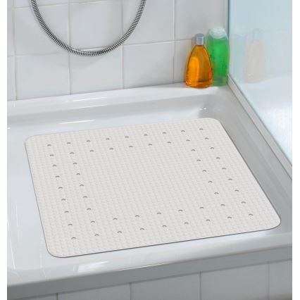 WENKO 23135100-Duschmatte MIRASOL 54x54 cm weiß