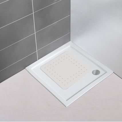 WENKO 23135100-Duschmatte MIRASOL 54x54 cm weiß