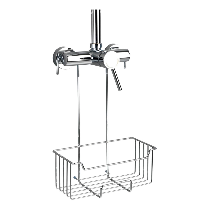 WENKO 23499100 - Duschablage MILO 25x36 cm Edelstahl/silber/klar