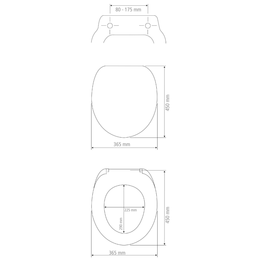 WENKO 23532100 - WC-Sitz, belastbar bis 300/350 KG, 36,5x45 cm, mehrfarbig/silberfarben