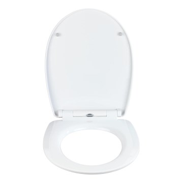 WENKO 23533100-WC WC-Sitz, belastbar 300/350 kg, 36,5x45 cm, mehrfarbig/silber