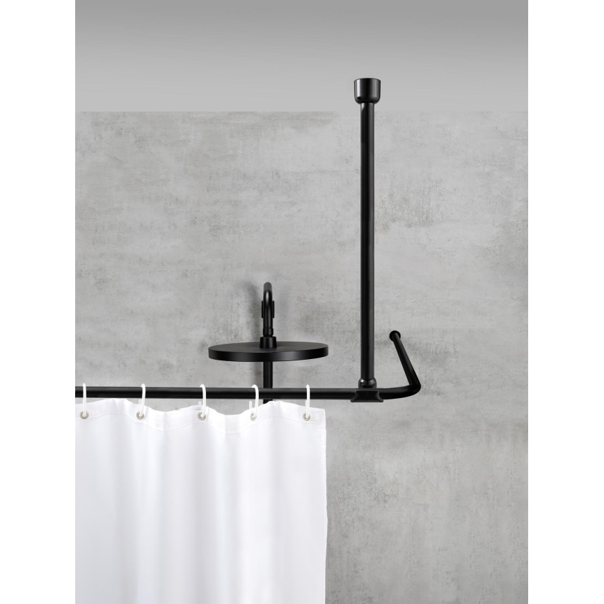 WENKO 23566100 - Deckenstütze UNIVERSAL, 57 cm, schwarz