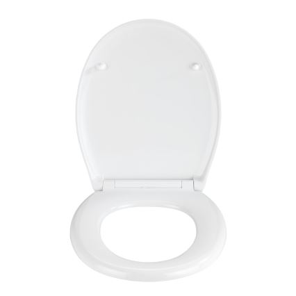 WENKO 23571100-WC WC-Sitz 300/350 kg, 44,5 x 37 cm, mehrfarbig/silber