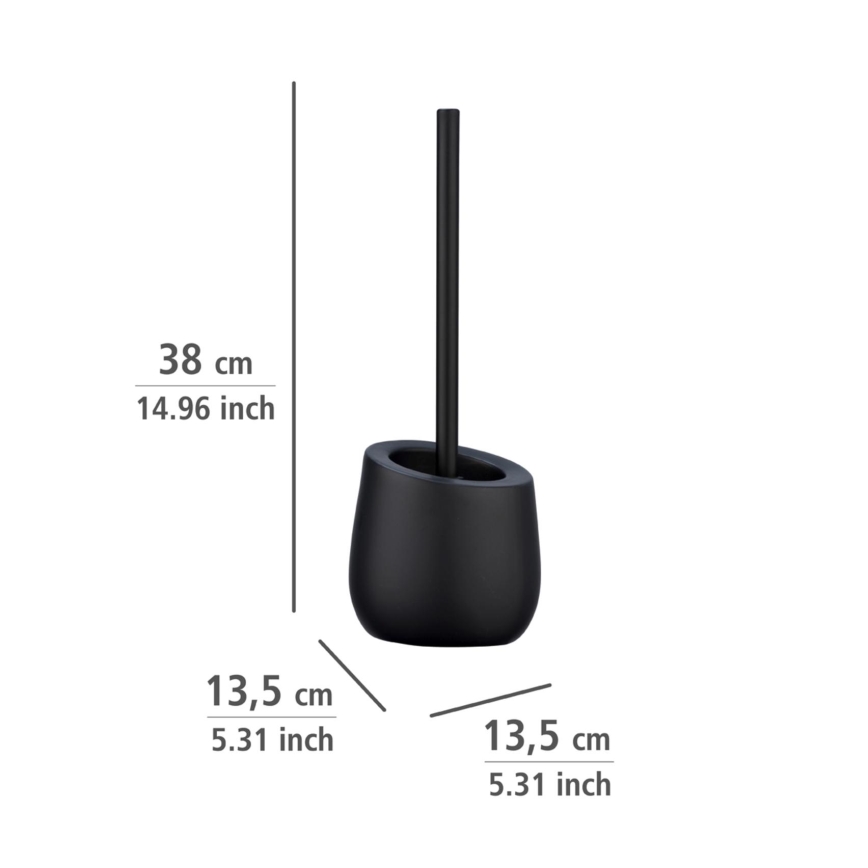 WENKO 23654800 - WC-Bürste BADI 13,5x38 cm schwarz