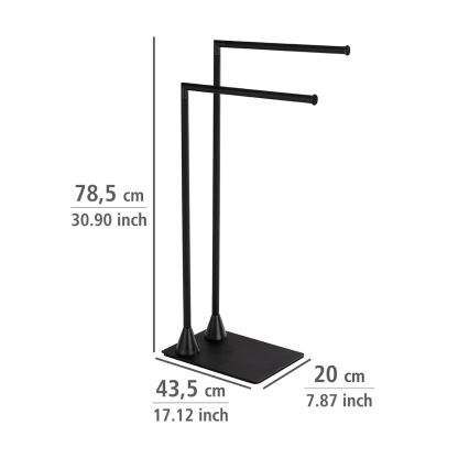 WENKO 23711100 - Handtuchständer HELLA 41x79 cm schwarz