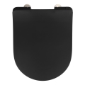 WENKO 23827100-WC WC-Sitz SEDILO 45,2x36,2 cm schwarz/silber