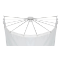 WENKO 23863100 - Duschhalter 96x72 cm Edelstahl/weiß