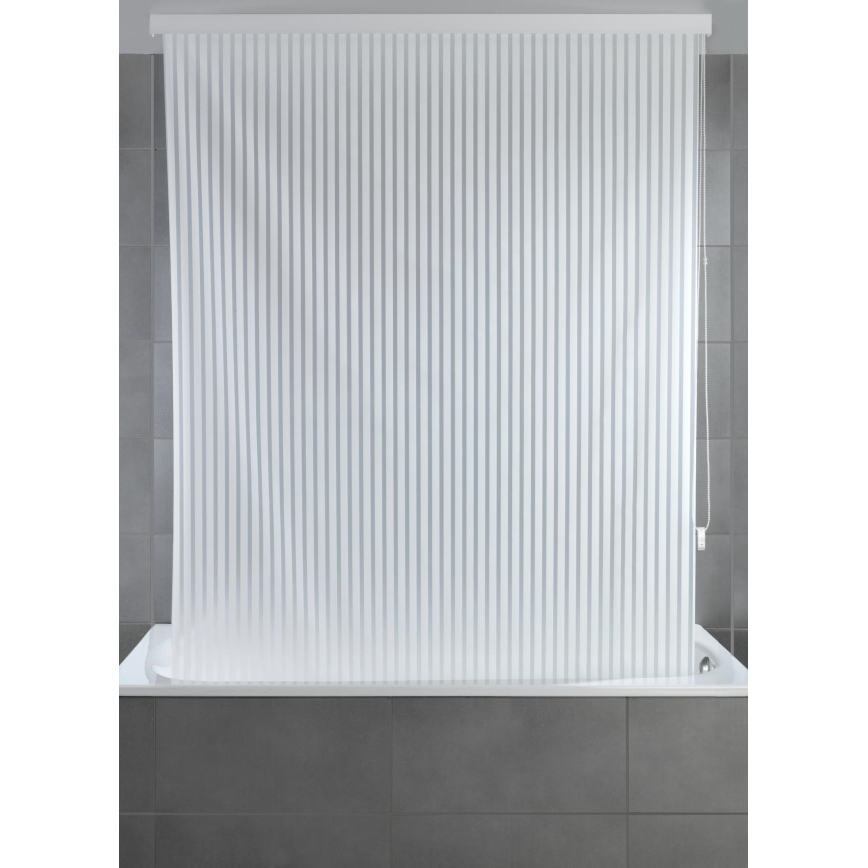 WENKO 23864100 - Duschrollo 132 x 240 cm weiß