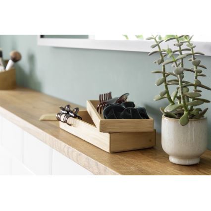 WENKO 23917100 - Aufbewahrungsbox TERRA 24 x 10 cm, braun