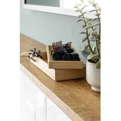 WENKO 23917100 - Aufbewahrungsbox TERRA 24 x 10 cm, braun