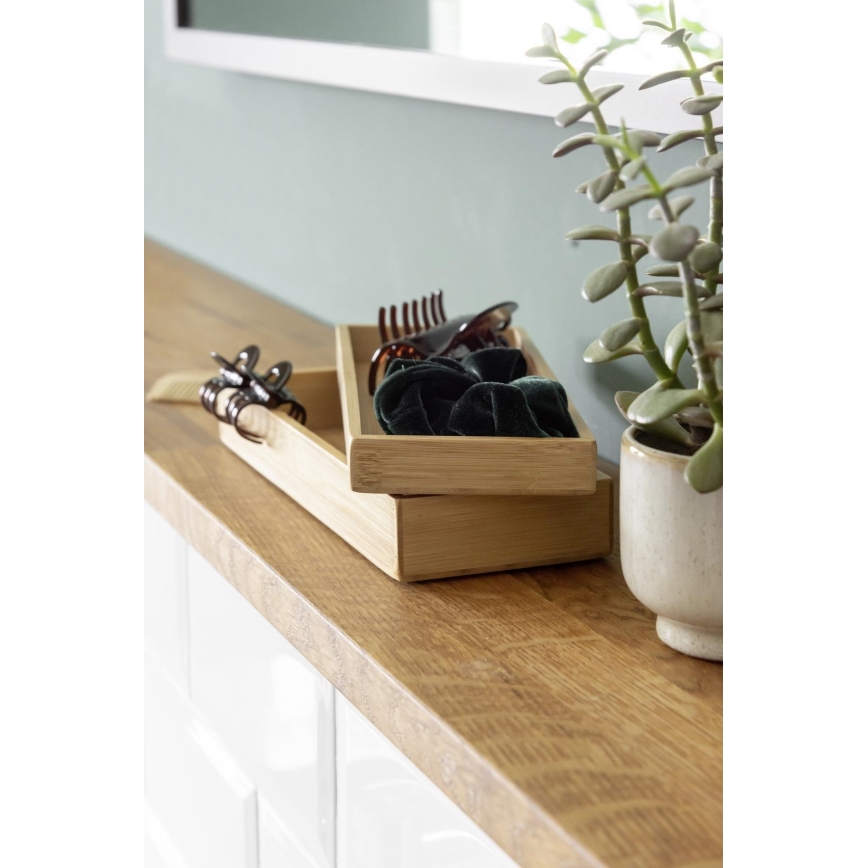 WENKO 23917100 - Aufbewahrungsbox TERRA 24 x 10 cm, braun