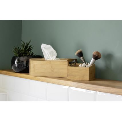 WENKO 23925100 - Taschentuchbox TERRA 25 x 13 cm, braun