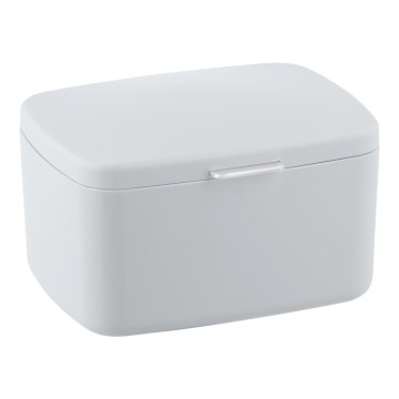 WENKO 23960100 - Box BARCELONA 19,5x16 cm weiß/hochglänzend verchromt