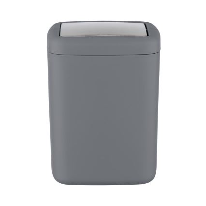 WENKO 23979100 - Abfalleimer BARCELONA 15x20 cm anthrazit/glänzender Chrom