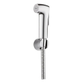 WENKO 23999100 - Bidet-Set Wassersparsystem 12x7 cm glänzender Chrom/Silber
