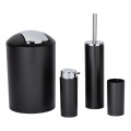 WENKO 24078800 - Set CALVO 6,5x13 cm schwarz/glänzender Chrom
