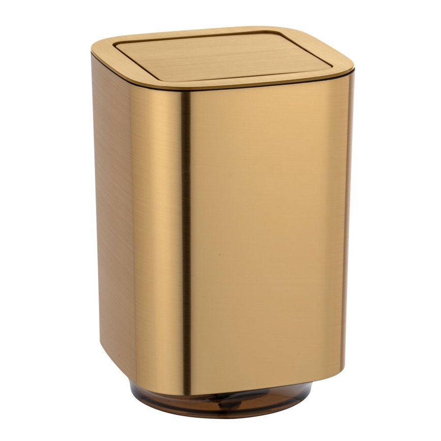 WENKO 24163100 - Abfalleimer AURON 17x25,5 cm gold