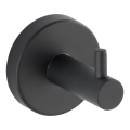 WENKO 24232100-Haken BOSIO BLACK 5,5 x 5,5 cm Edelstahl/silberfarben
