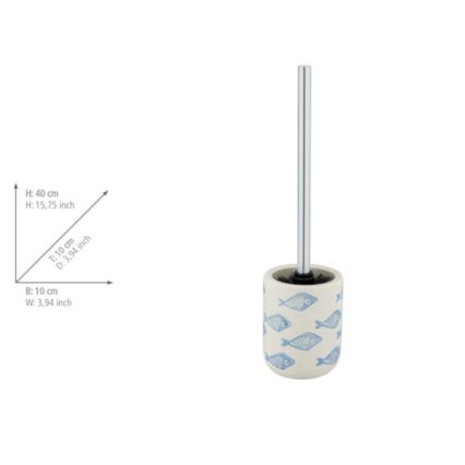WENKO 24313100 - WC-Bürste AQUAMARIN 10x40 cm beige