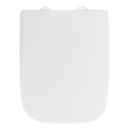 WENKO 24334100-WC-Sitz EXCLUSIVE 46,5x37 cm weiß/silber