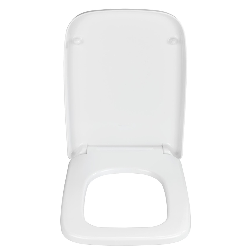 WENKO 24334100-WC-Sitz EXCLUSIVE 46,5x37 cm weiß/silber