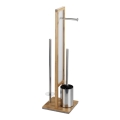 WENKO 24391100 - WC-Bürste RIVALTA 18x70 cm braun/weiß/schwarz