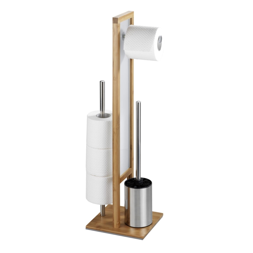 WENKO 24391100 - WC-Bürste RIVALTA 18x70 cm braun/weiß/schwarz